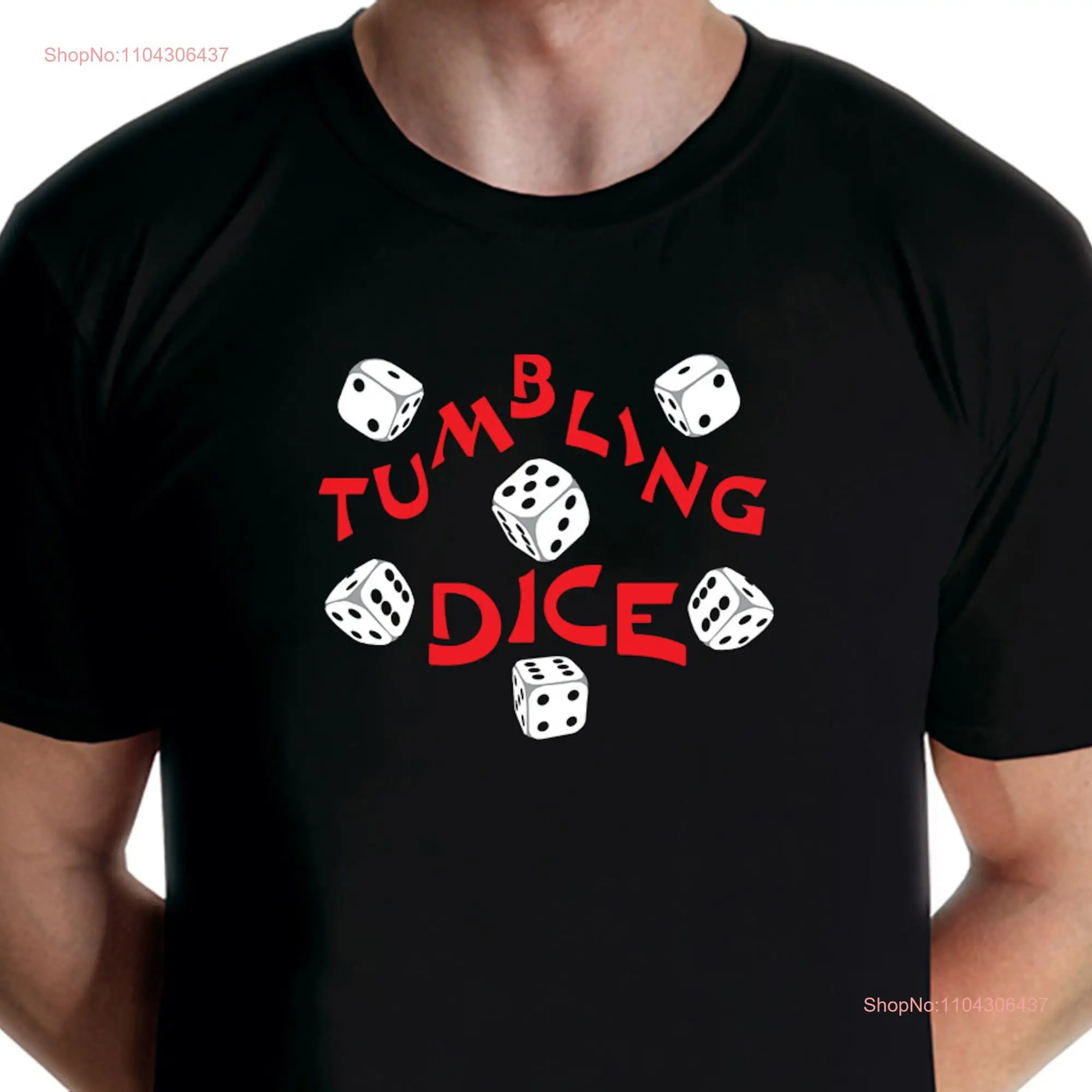 Rock Classics Tumbling Dice T shirt Jarod Art long or short sleeves