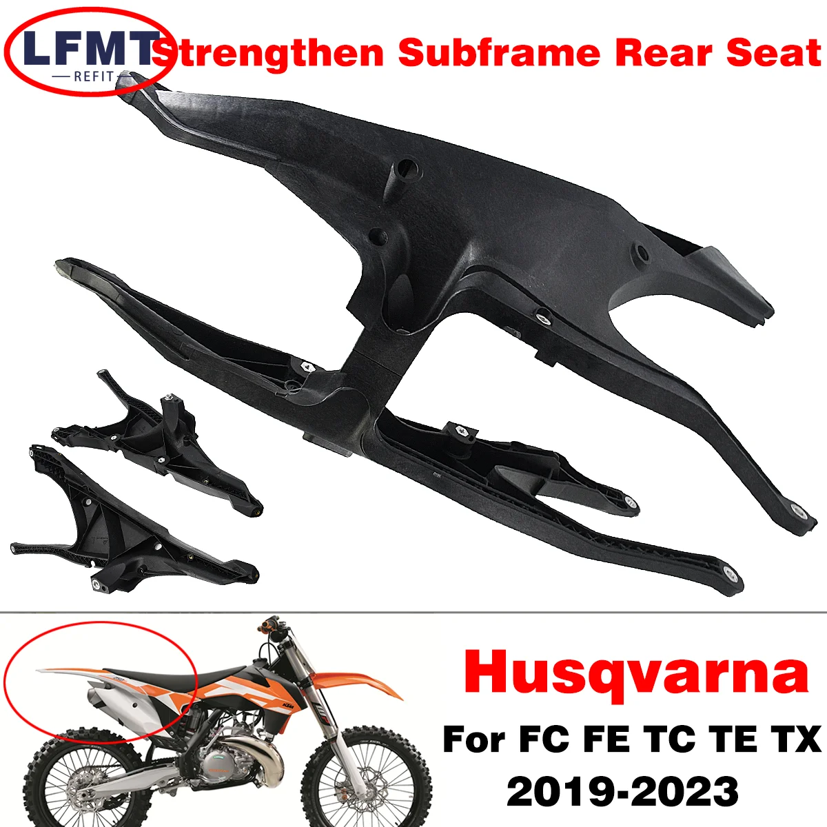 For HUSQVARNA FC FE FS FX TC TE TX 250 350 450 2019-2022 Motorcycle Strengthen Subframe Rear Seat Support Frame Tailstock Mount