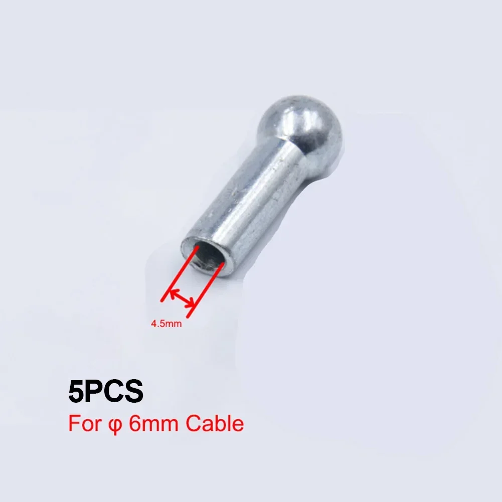 Gym Pulley Machine Cable Ball Terminals 5pcs Pack Secure And Durable Wire Port Joint Parts For Your Fitness Equipment