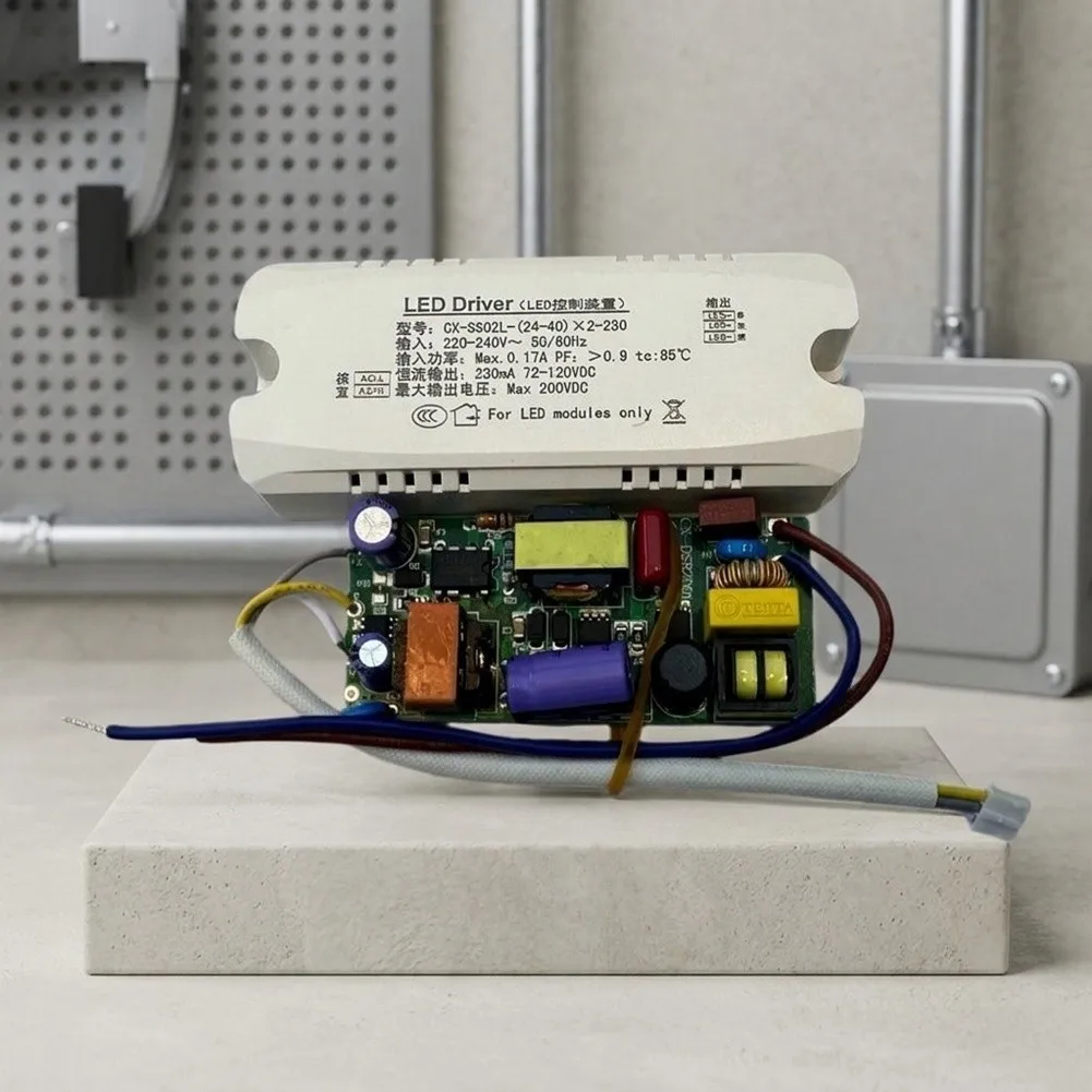 Voice Activated Dimmable LED Power Supply for Ceiling Lights and Ceiling Fans Compatible with Three Color Temperatures