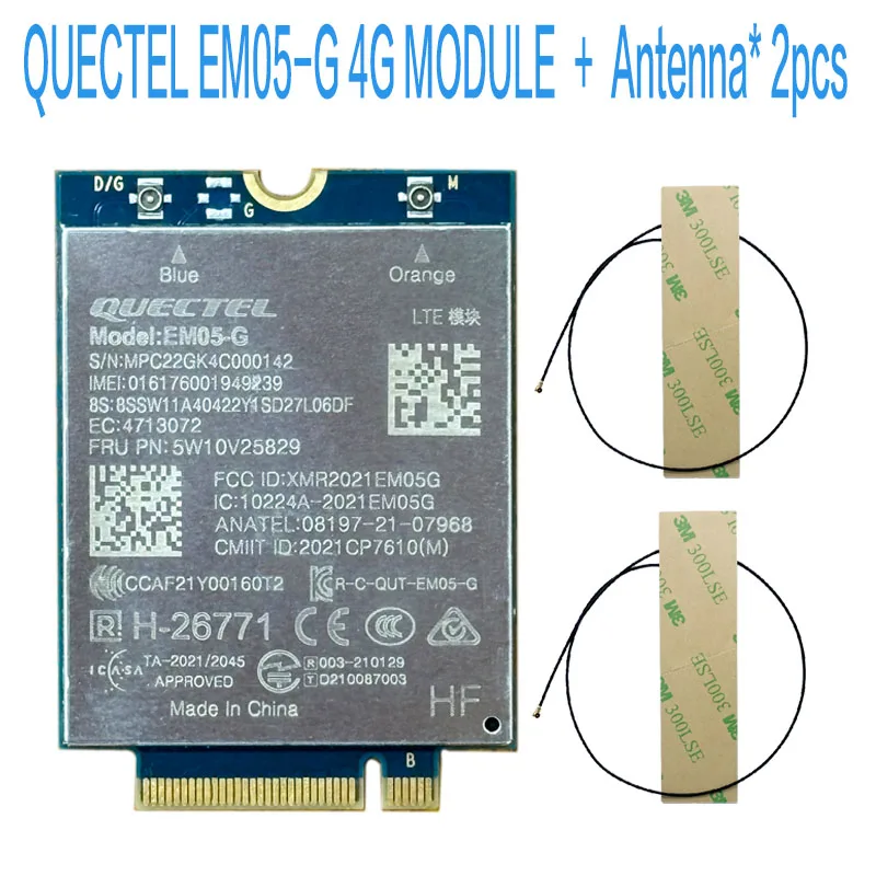 Quectel EM05-G LTE Cat4 module global for Thinkpad T14 P14s X13 L13 L14 T14s Yoga Gen3 P16 Z13 Z16 P16s T16 laptop 5W10V25829