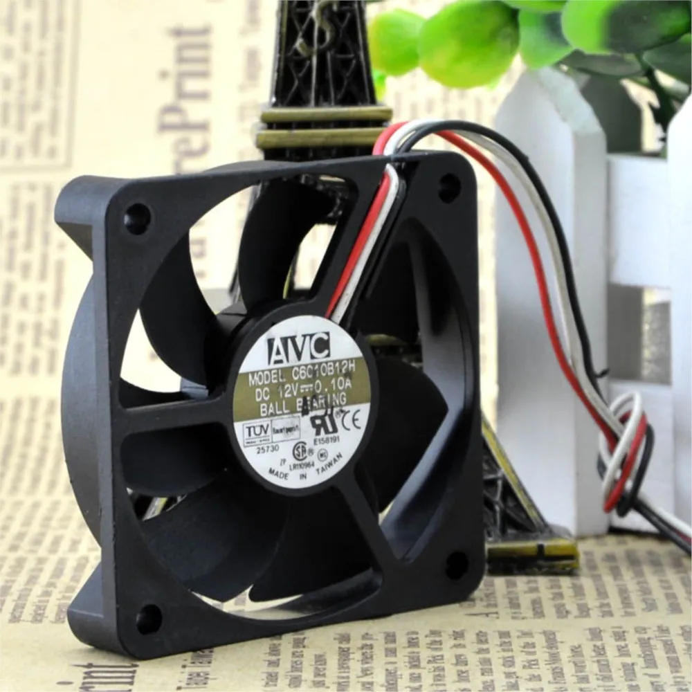 AVC 6010 12V 0.10A 6cm Silent Power Fan C6010B12H for CPU Case, Server, Cooling Computers, PC Cases, Workstations