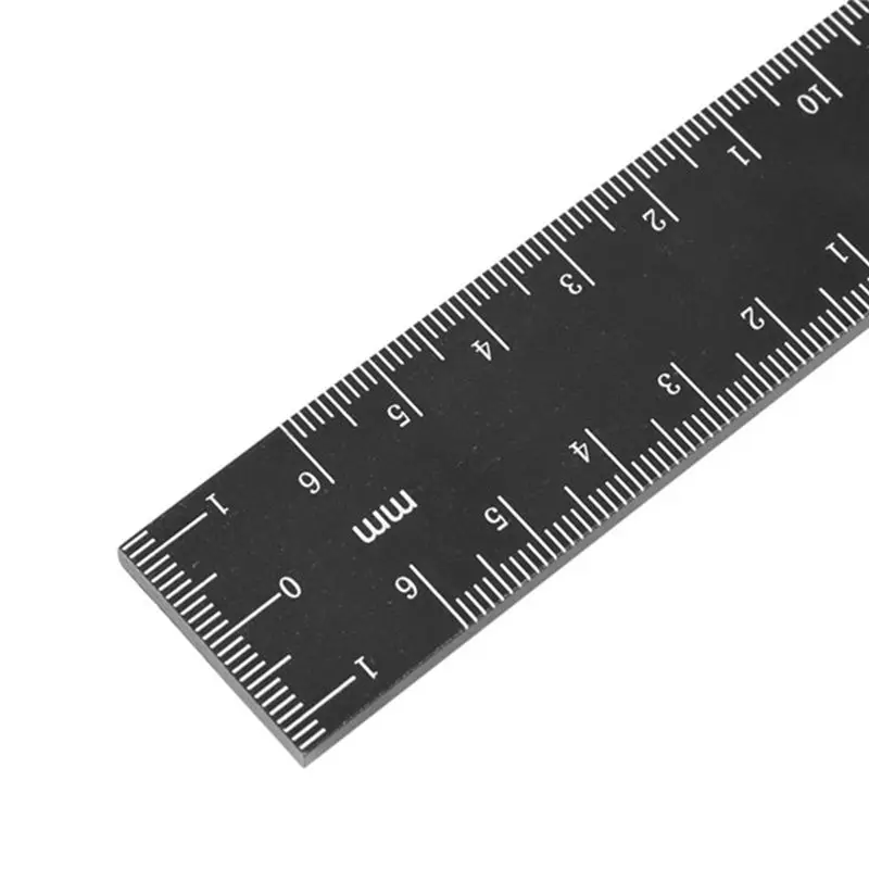 FOR HOME Carpenter's Ruler, Ruler Inch & Metric T-Marked Ruler, T-Rail Ruler Marking Measuring Ruler With Slide Stops