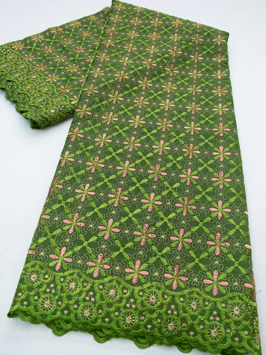 African Lace Fabric High Quality Lace Swiss Voile Lace In Switzerland Cotton Lace Fabric For Wedding Party Dress 5 Yards TY4730