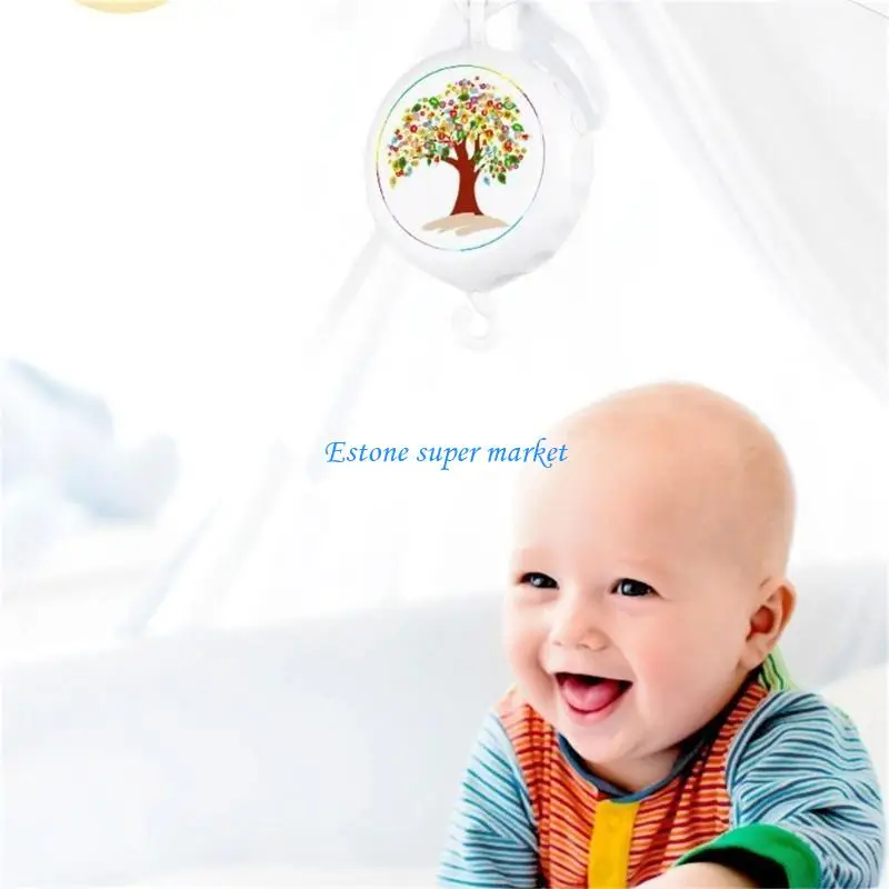 090B Muzikaal uurwerk met frame-armbeugel Speelgoed Baby Muzikaal Wieg Mobiel Speelgoed
