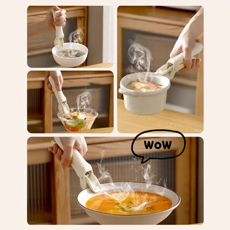 

1 Pcs Non-slip Anti Scalding Clip New Meal Bowls Tongs Silicone Anti Scalding Holder Gripper Durable Kitchen Bowl Clip