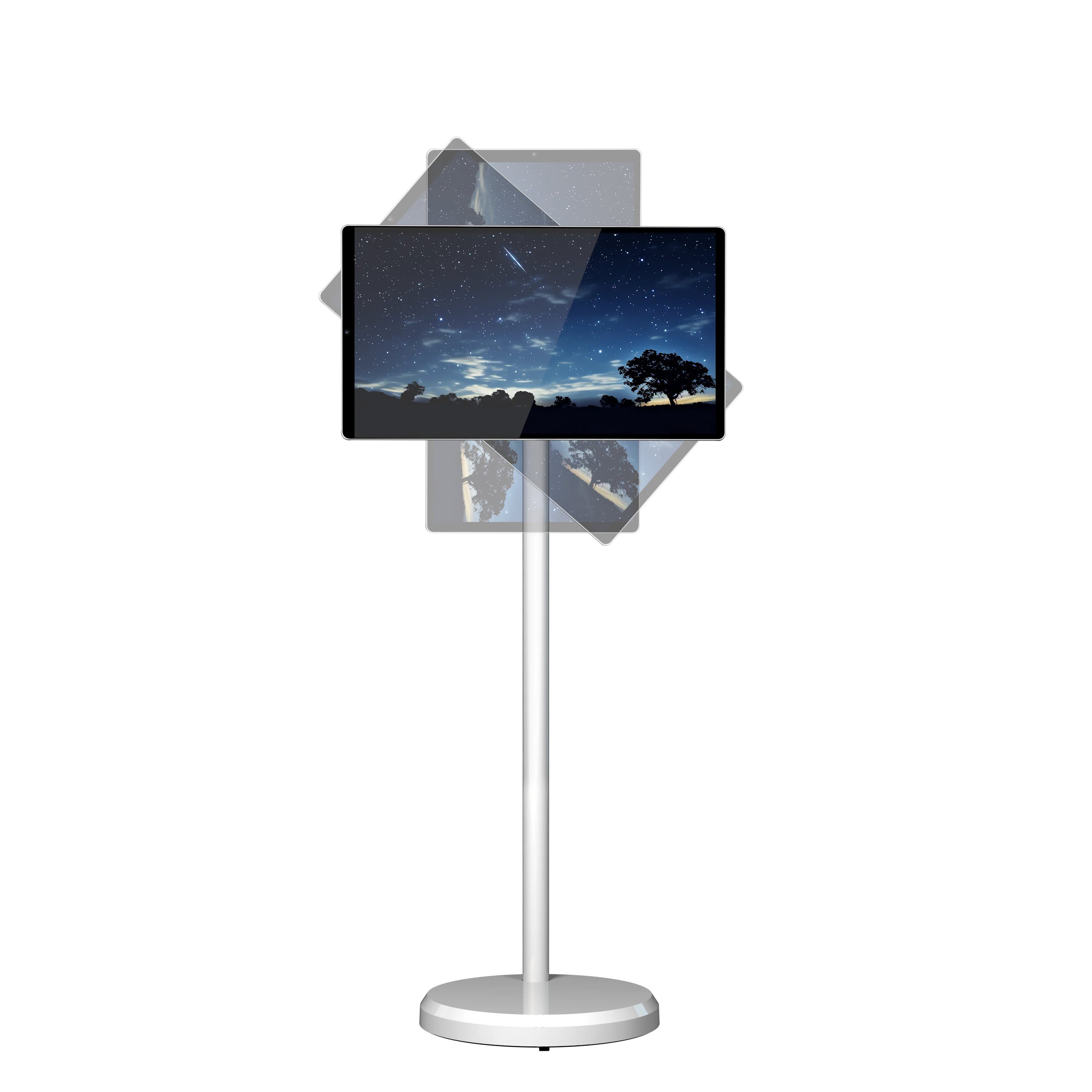 Solução conveniente de entretenimento doméstico para TV inteligente portátil de 21,5 polegadas