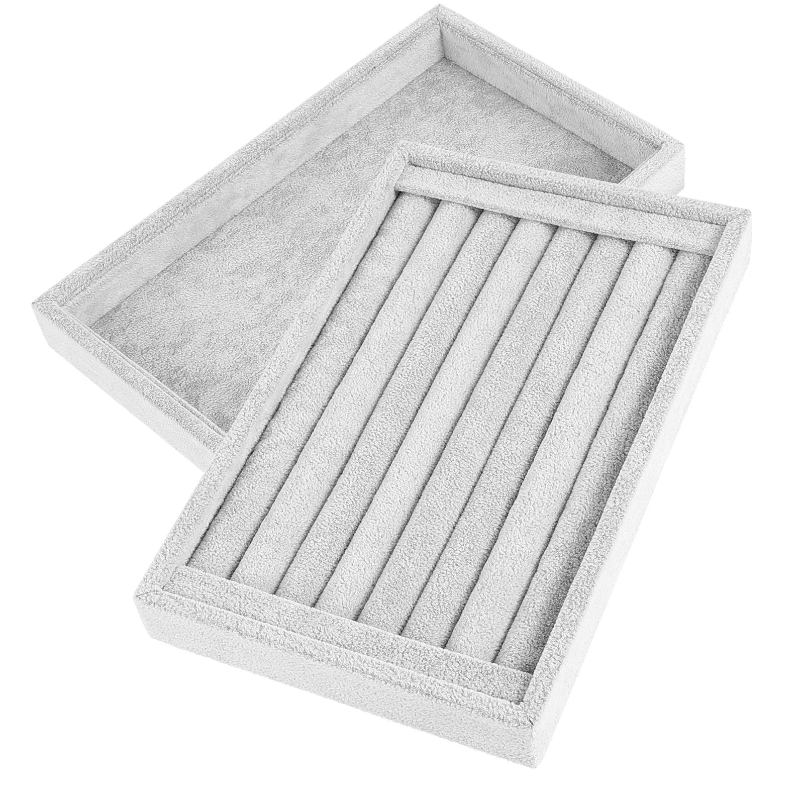 2 قطعة تخزين خاتم المجوهرات درج منظم حامل عرض صغير مدمج خفيف الوزن للخواتم والأقراط والأذن ترصيع المجوهرات