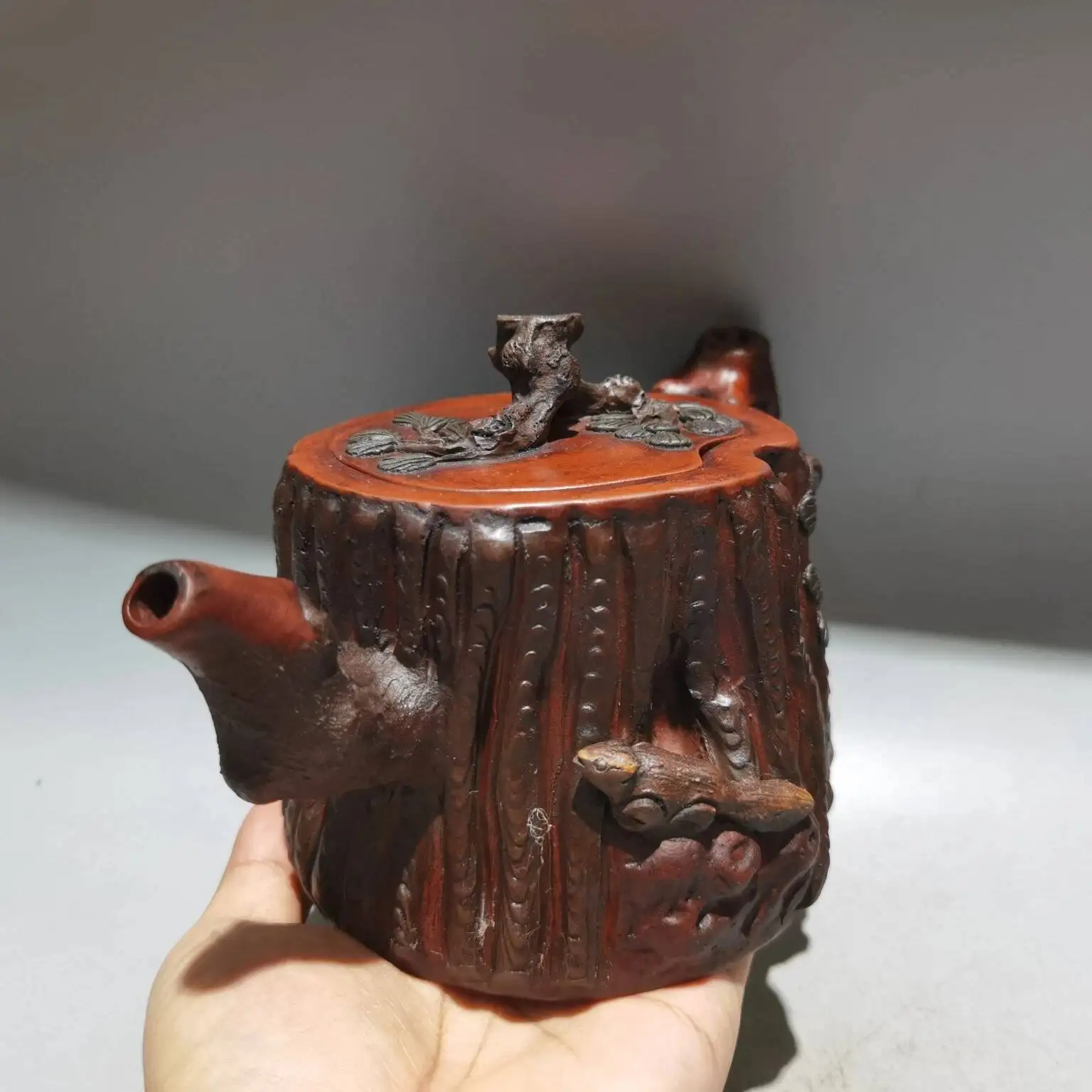 Chinese Yixing Zisha Clay Handmade Exquisite Tea Set Product Name: Songzhang Teapot Low Model: Made By Wang Youlan In Seventh