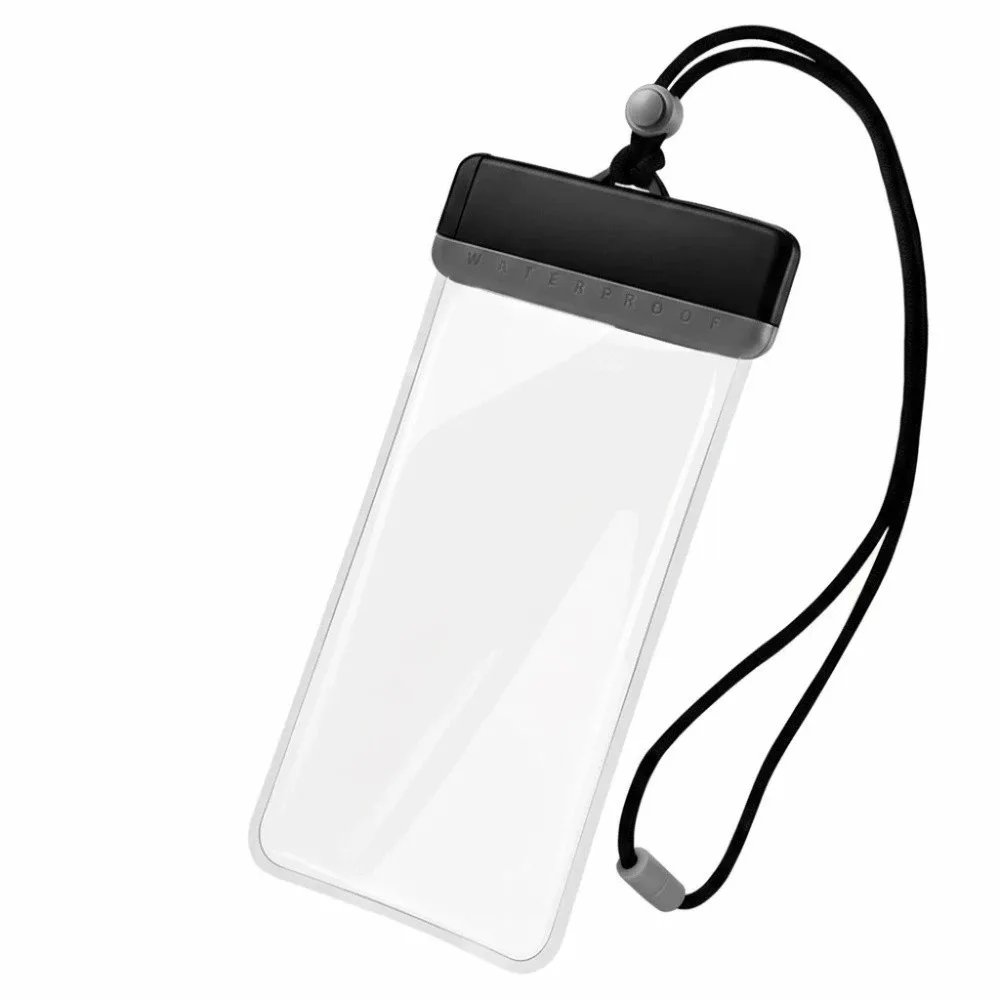 Водонепроницаемый чехол для телефона с регулируемым ремнем, герметичный, большой емкости, прозрачный, на шею, легкий, из АБС-пластика, сумка-мессенджер, сухая сумка через плечо