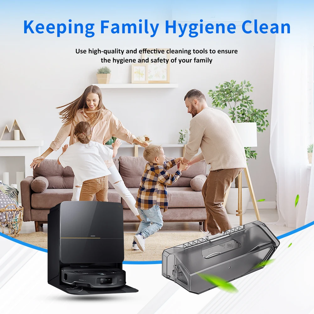 Accssories Fit For Roborock G30 Space Saros Z70 Dust Box Vacuum Cleaner Filters Dust Box Kit Dust Container Parts Replacement