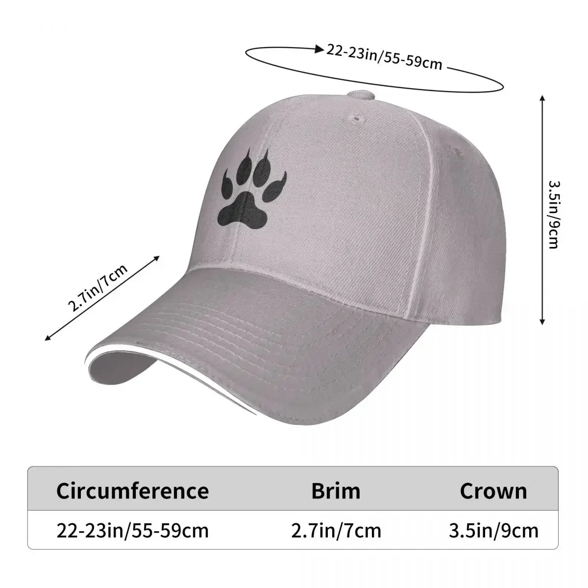 Bear Claw Cap Fashion Casual Baseball Caps Adjustable Hat Hip Hop Summer Unisex Baseball Hats Polychromatic Customizable