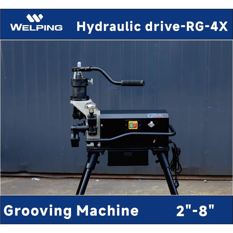 

2025 Новый продукт хорошего качества от 2 до 8 дюймов 220 В электрический гидравлический станок для обработки канавок в стальных трубах