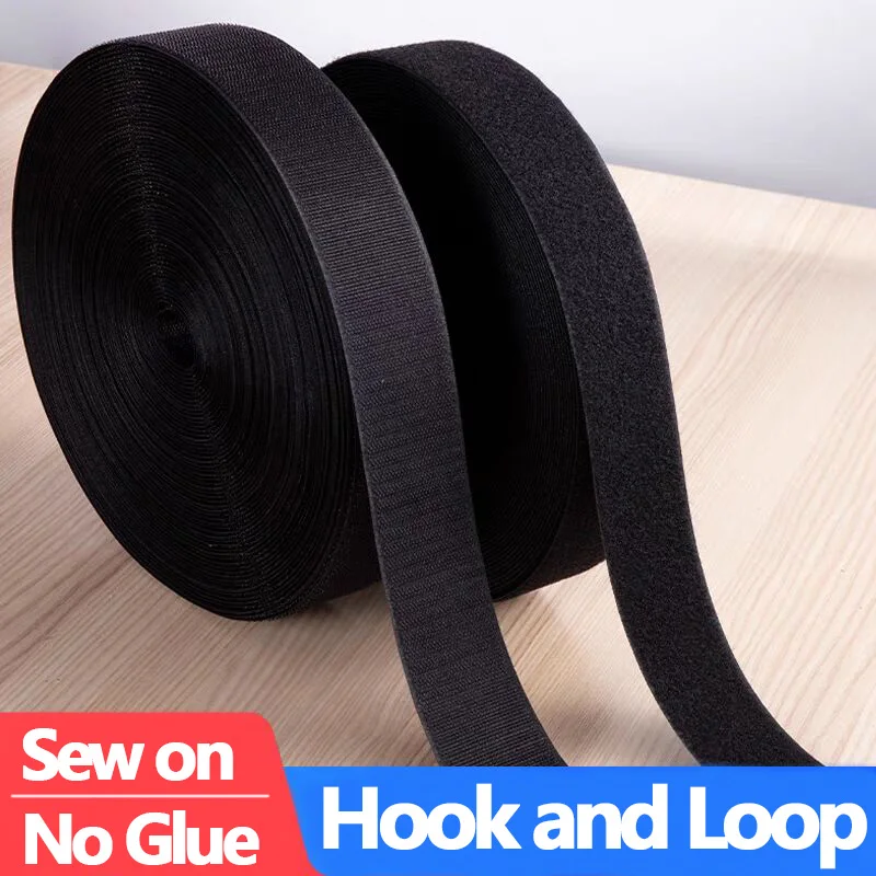 1/5/10M Sewing Touch Fastener Non-Adhesive Hook and Loop Fas