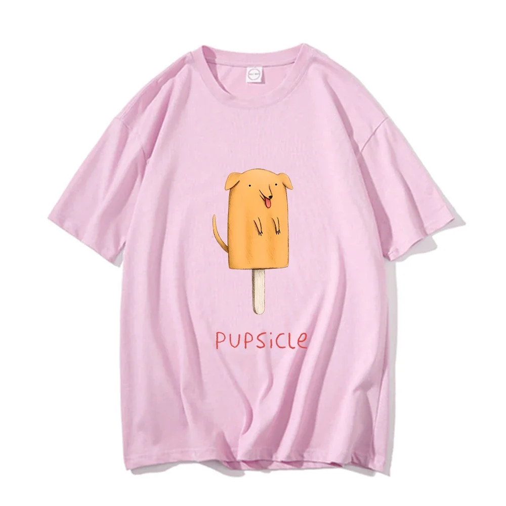 Pug Dog Shirts 100% Cotton Tees Kawaii Casual Clothes Print Cartoon Graphic T Shirt Unisex Loose T-shirt Summer Short Sleeve