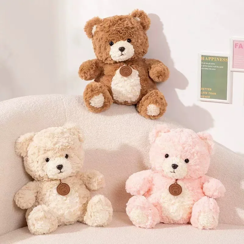 

A 30-centimeter-tall plush teddy bear in the style of a McGee bear warrior with three colors. It's the perfect gift for family a