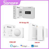 SONOFF RF Bridge R2 433MHz RF Wi-Fi Wireless Gateway Smart Scene Home Security Support DW2-RF PIR3-RF Sensor Via EWeLink Alexa