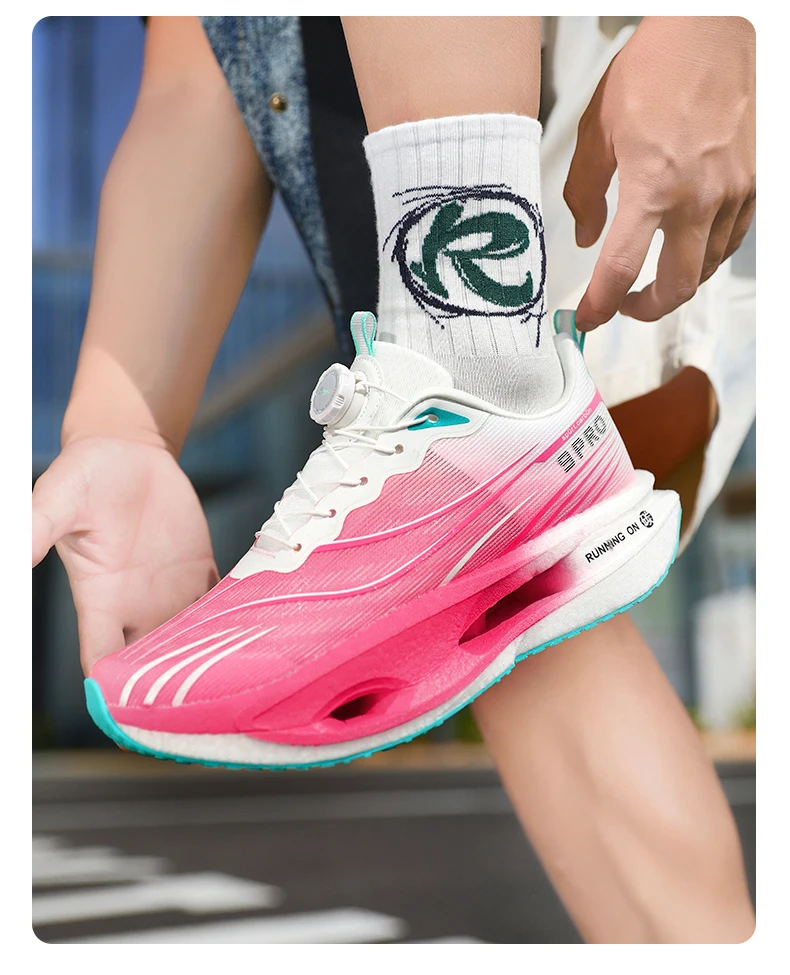 Herren-Sportschuhe, Laufschuhe mit Carbonplatte, Marathon-Sneaker für Herren, Rennschuhe, stoßdämpfende Sportschuhe für Damen. – Detail 22