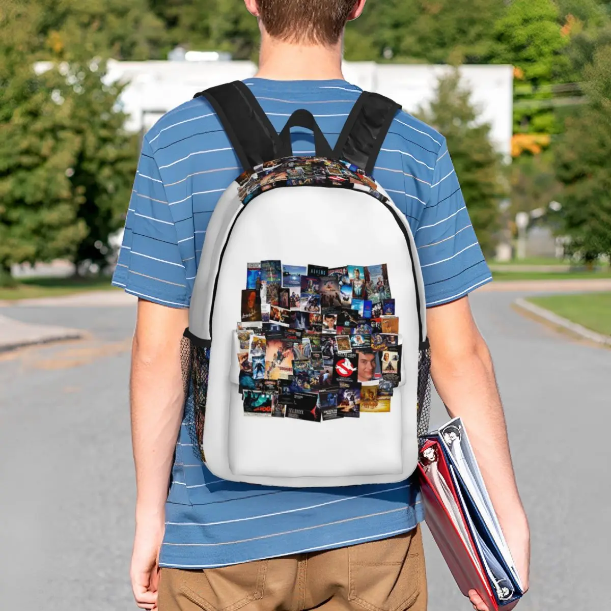 1980s Movie P Backpack Student BookBag Boys Girls School Bag Laptop Shoulder Bags