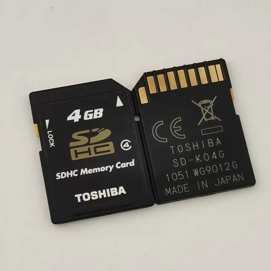 Original Toshiba 8GB 4GB SD Card SDHC Memory Card Class 4 Flash Memory Card C4 Memory SD For Digital Cameras