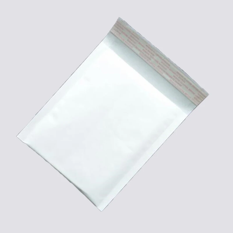 10 Pcs White Kraft Paper Envelope Bubble Bag Parts Flat Goods Clothing Documents Book Envelope Express Mail Self Adhesive Bag