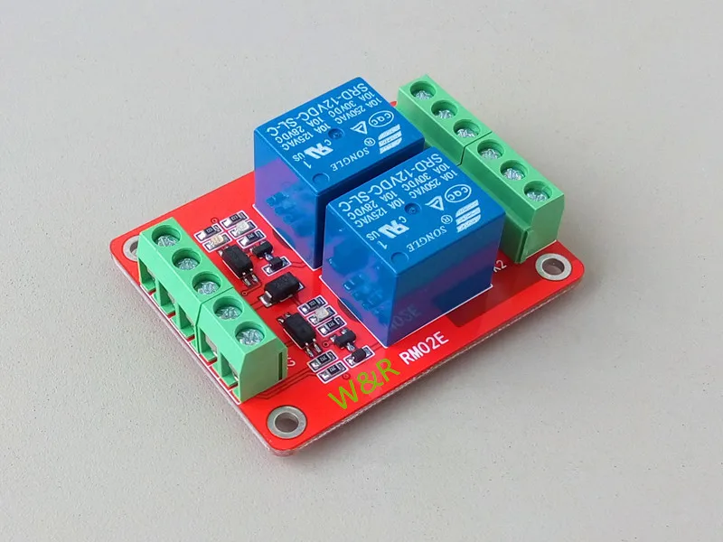 

2-way Relay Module / Expansion Board / Optocoupler Isolation / High and Low Level Trigger Optional 5/12/24V/ Optional