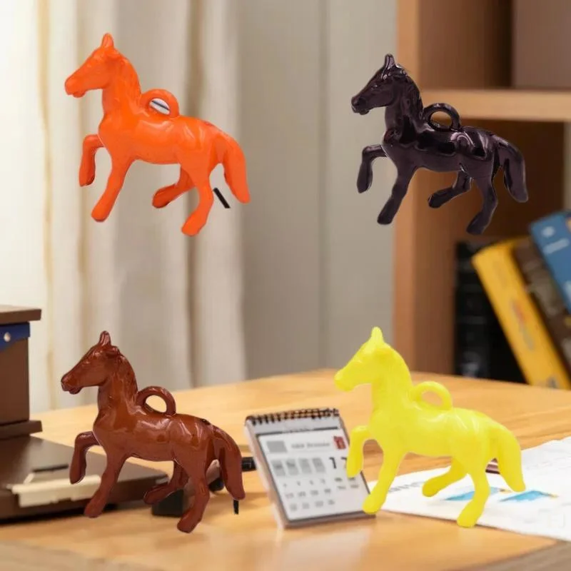 Juego de 10 dijes de caballo de acrílico UV, acabado brillante en colores vibrantes para necesidades de joyería DIY