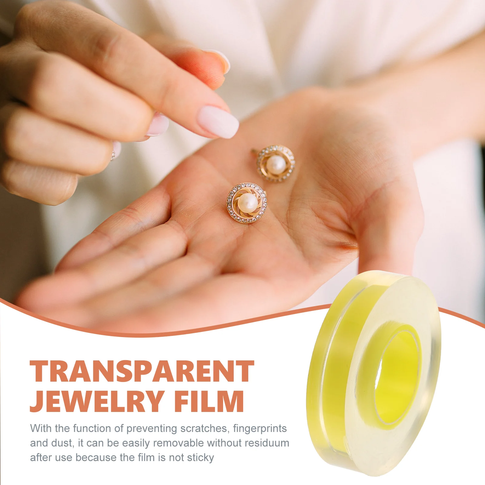 

Self-adhesive Stretch Protective Plastic Wrap Anti-static Tape Decoration Pvc Cuttable Jewelry