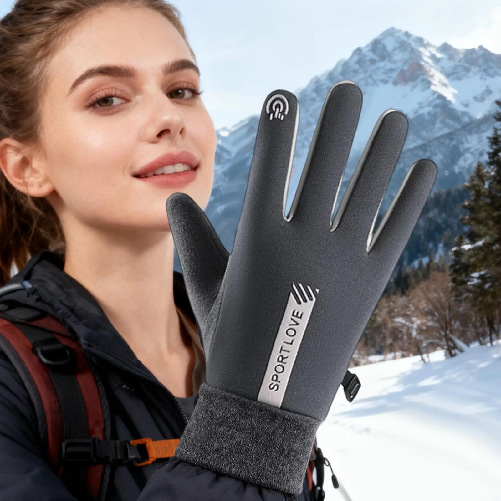 

Electric Heated Gloves USB Powered Anti-Slip Waterproof Outdoor Sport USB Heating Gloves For Skiing Hiking Cycling Snowboarding