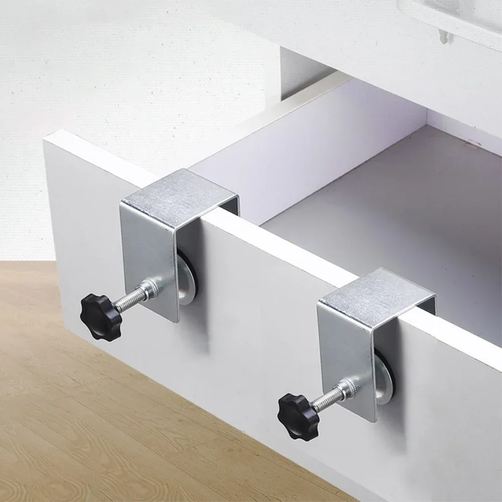 C Clamp Cabinet Hardware Jig Drawer Fixing Clip for Install Door Drawer Front Knobs Pulls Handles Flexible Woodworking Tools