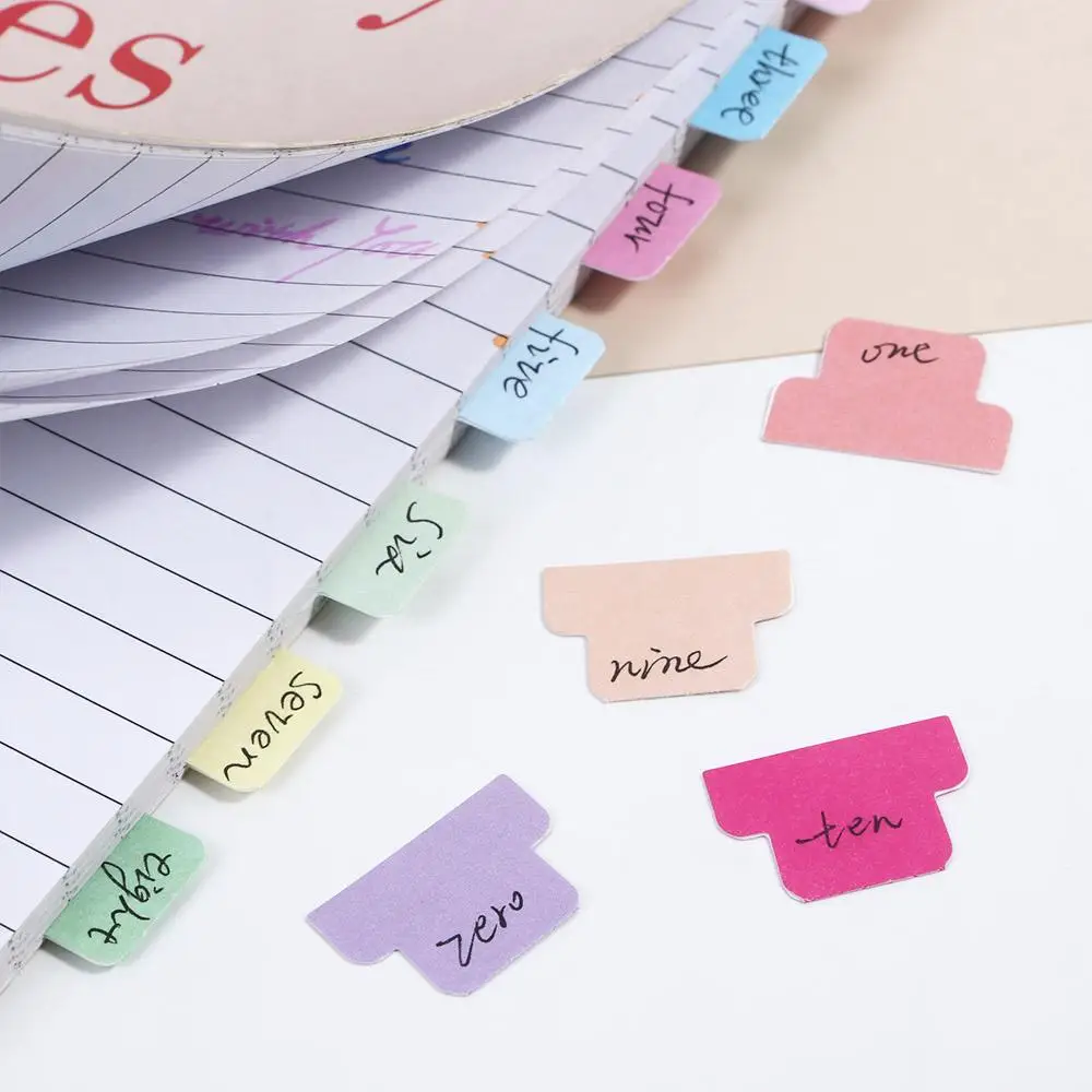 

File Tabs Notebook Office Stationery Book Pages Markers Self-adhesive Paper Tabs Index Tab Flags Index Label Sticker