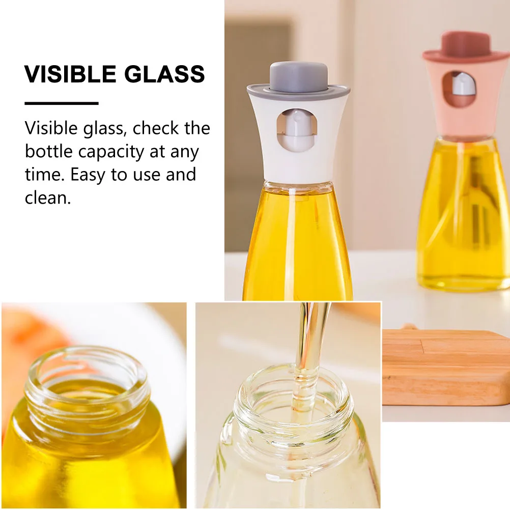 

1pc Spray Bottle Cooking Storage Plastic Dispenser Kitchen Accessory Olive Oil Sprayer Glass Container Food Grade PP Dustproof