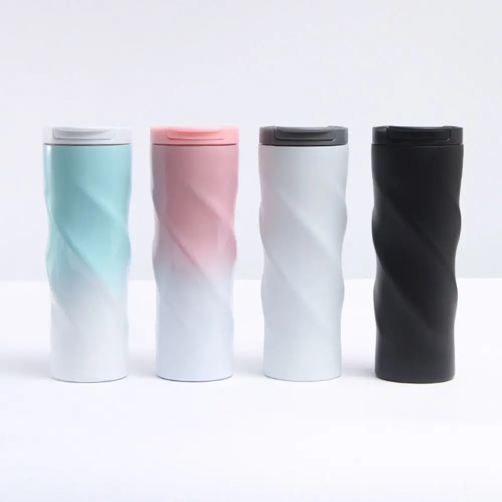 

Spiral Shaped Thermal Water Cup 500ML Anti-scalding Gradient Coffee Bottle Double Layers Insulation Outdoor Water Cup Tea