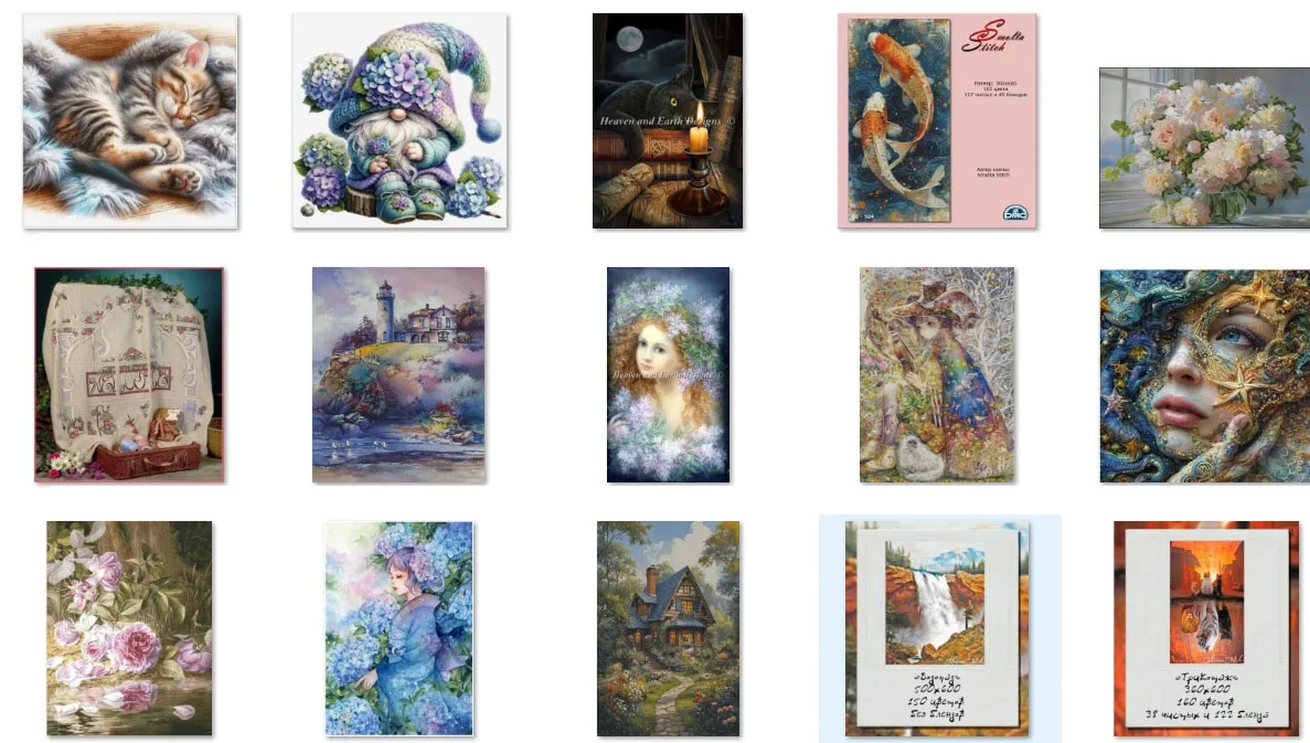 

Cross Stitch Set New DIY Cotton Stamp World Figures Forest Villa 77-111 Cross Stitch Kit Cross Stitch Kit