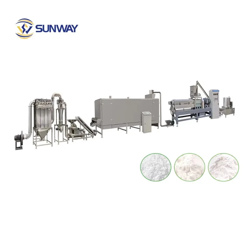 Wholesale Pre-gelatinized Starch Making Machine Production Line Modified Starch Extrusion Machinery Equipment Plant