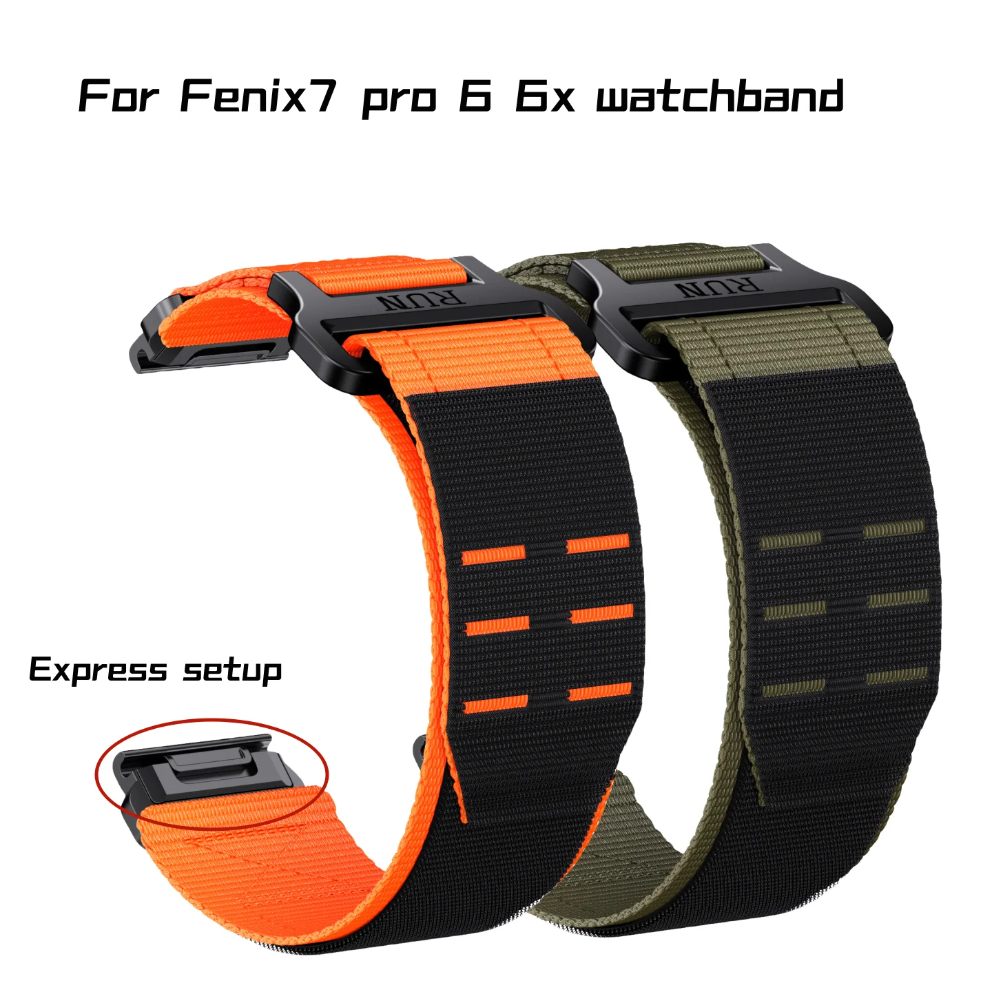 Rugged nylon wrist strap for military sports fenix7 PRO F6 6X Wear resistant material F7X Sport Coarse Mineral Nylon wrist strap