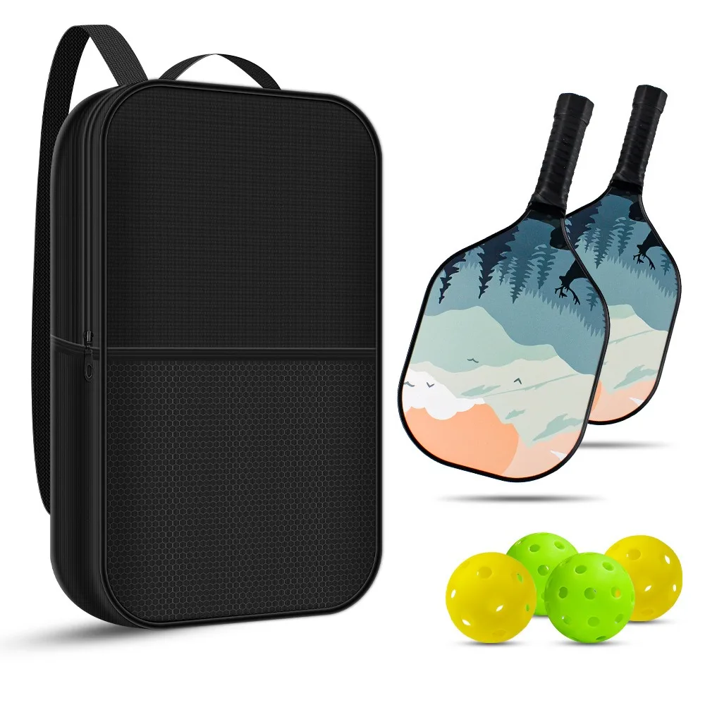 Sports Pickleball Rackets Backpack Travel Tennis Racquetball Pickleball Paddle Bag Adjustable Pickleball Bag Men Women