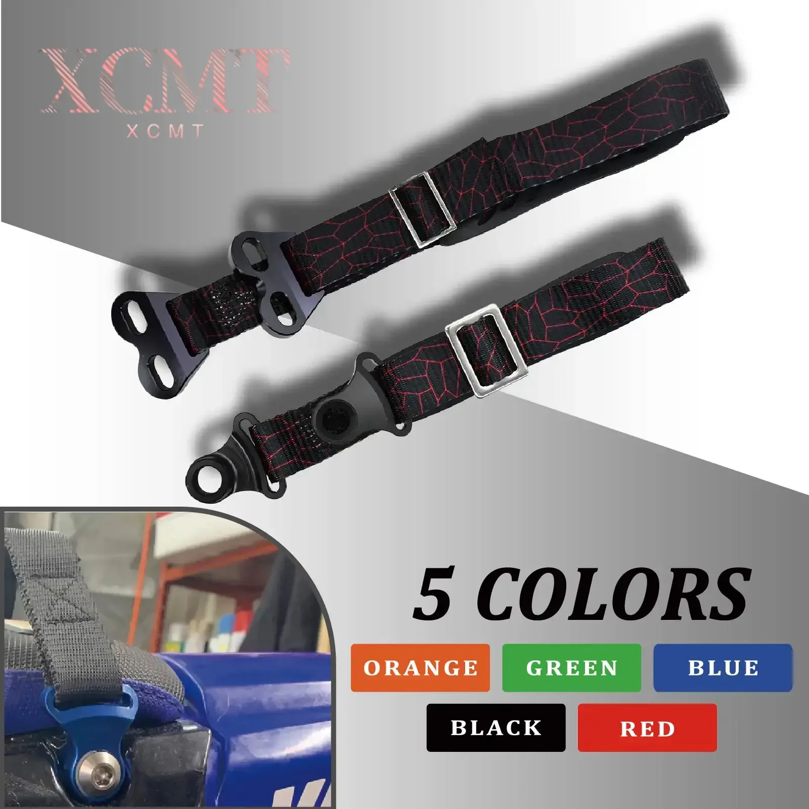 

New CNC Front Rear Rescue Strap Sling Pull Belt For HONDA YAMAHA KAWASAKI CR CRF XR YZ WR WRF KXF KLX 85 125 150 250 450 R RX F