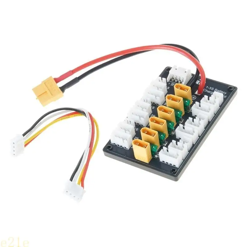 

E21E XT30 Parallel Charging Board 1-3S 20A for Drones Enthusiasts and Electric Model B6 Players Easy Connection