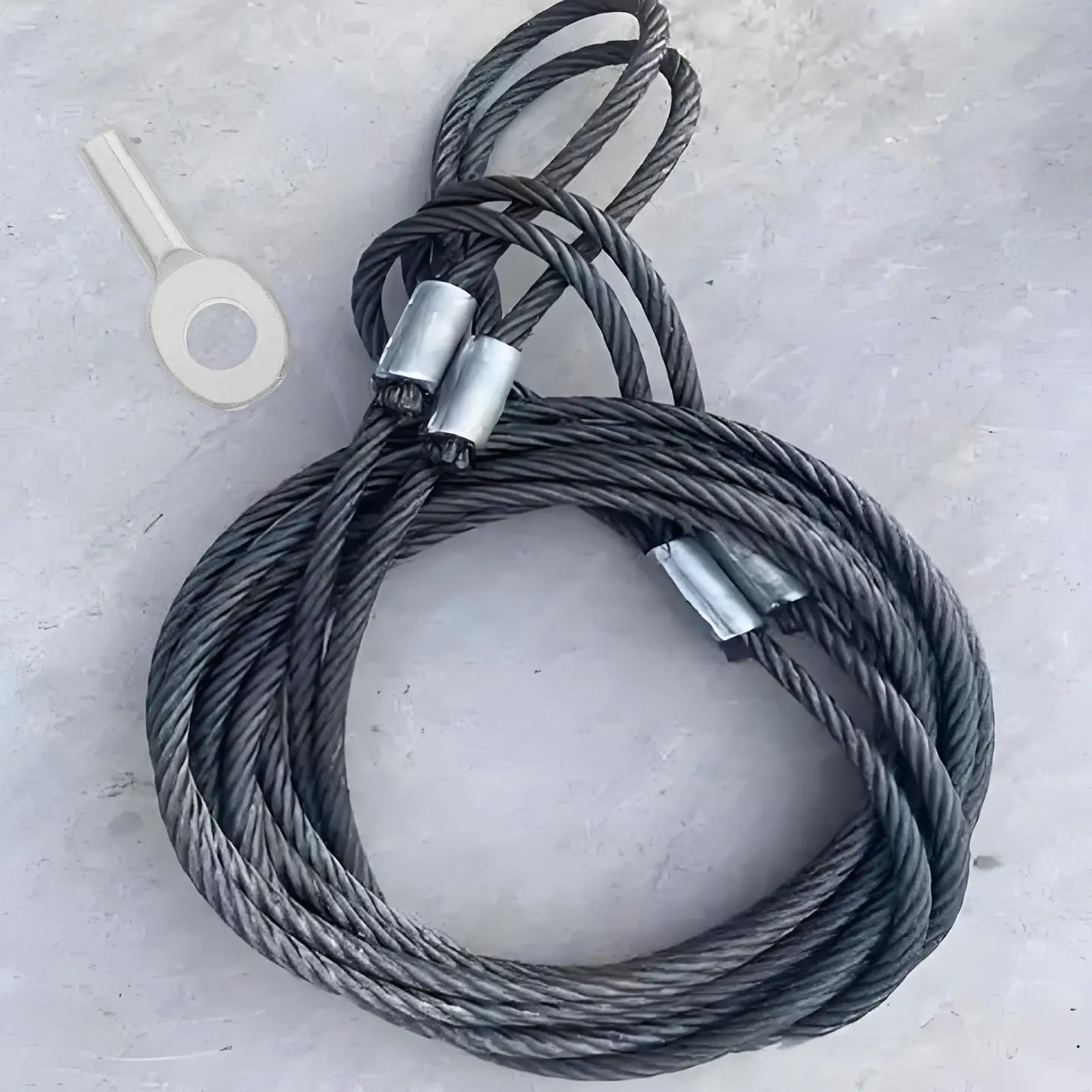 4Pcs Precision-Fit Wire Rope End Terminals Secure Stopper Connectors for Security Cord Gym Pulley Cable Fitness Equipment