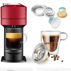 Reusable coffee capsule adapter for converting Vertuoline Vertuo Pop Next Nespresso to Vertuoline pod barista home accessories