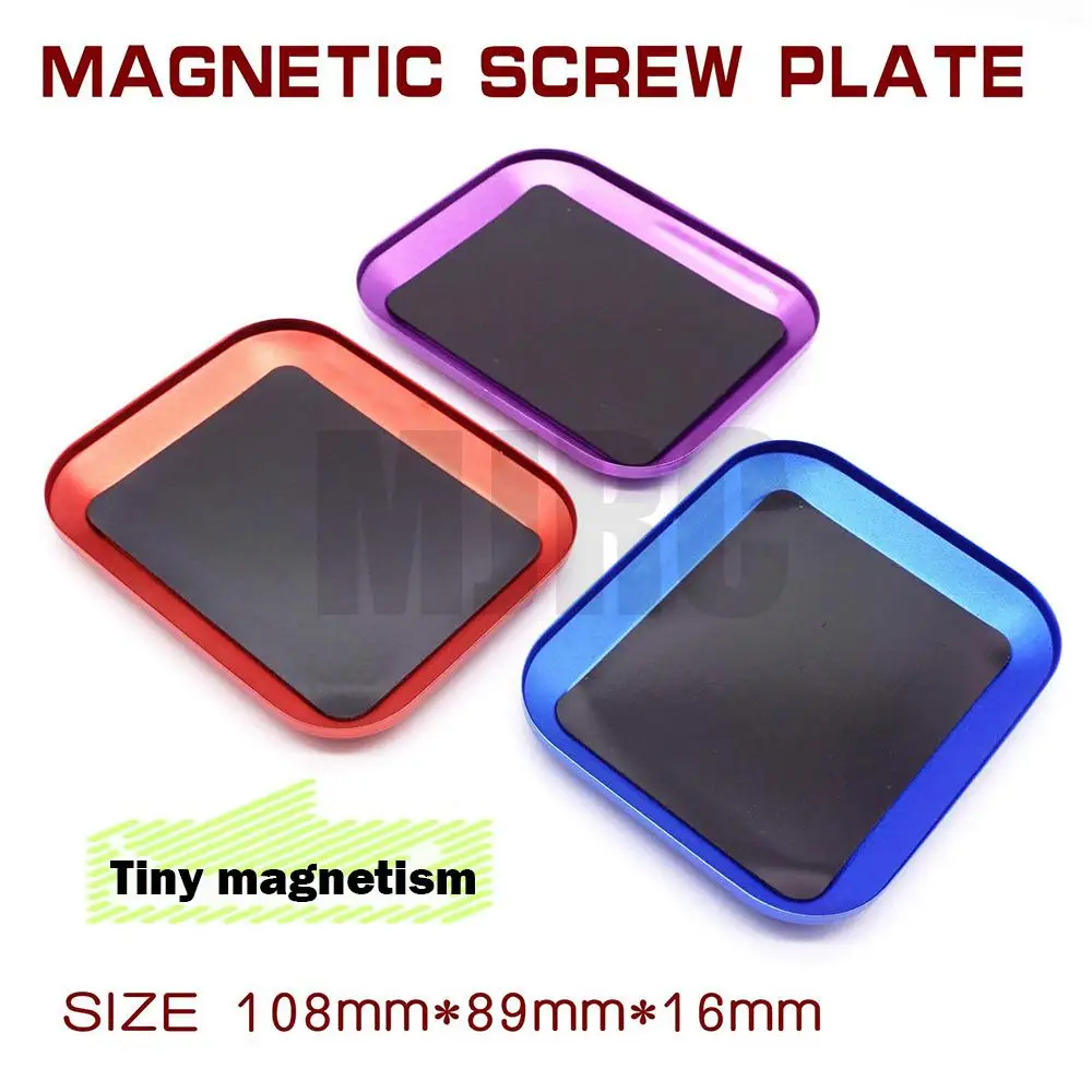 Rc Automotive Repair Tool Aluminum Alloy Magnetic Screw Tray For The Rc Tractor Rc Model Repair Tool Axial Scx10 D90 D110