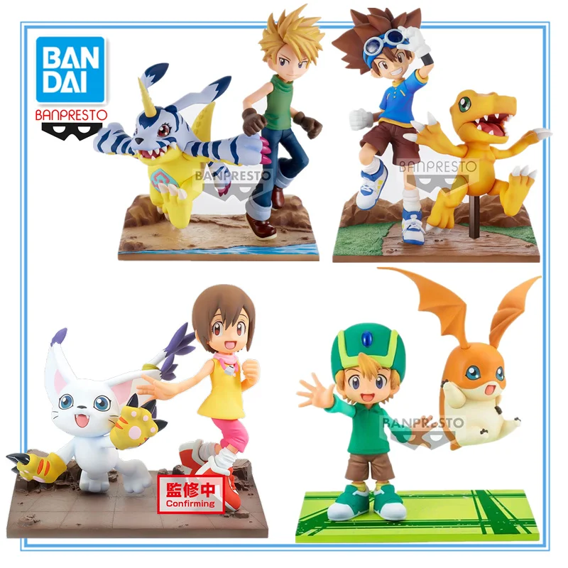 Banpresto Anime Digimon Adventure Figure Yagami Taichi Ishida Yamato Yagami Hikari Takaishi Takeru Action Model PVC Toys Gifts