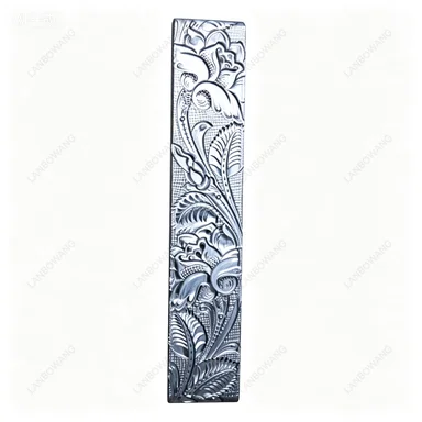 Aluminum Alloy Leather Embossing Mold Continuous Splicable Rose Branch Pattern Belt Stamping DIY Leather Craft Tool