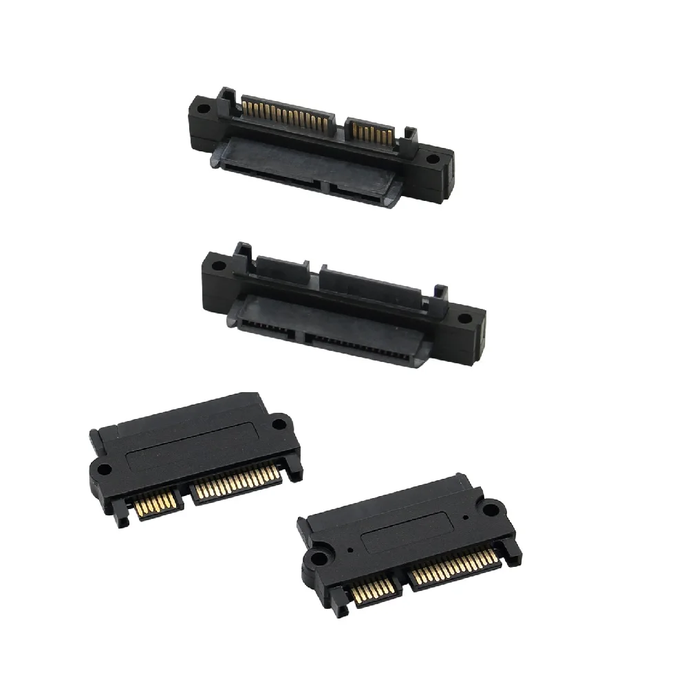 SATA 7 + 15Pin 22Pin męski na żeński konwerter portów Adapter rozszerzenia zasilania danych dla dysku twardego SATA HDD SSD