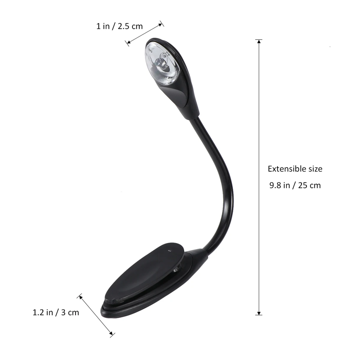 

Portable Led Book Clip Reading Light For Bed Booklight Eye Protection Natural Light Non Flickering Lightweight Mini Travel Lamp