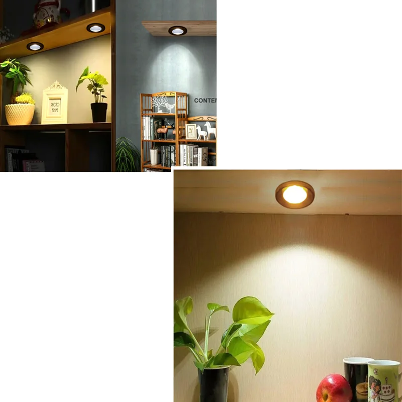 Màu Bạc/Đen/Trắng/Vàng Mini Đèn Downlight LED 1W 3W 85V-265V 35mm Trang Sức Màn Hình Ốp Trần Đèn Tủ Điểm Đèn DC12v 24V