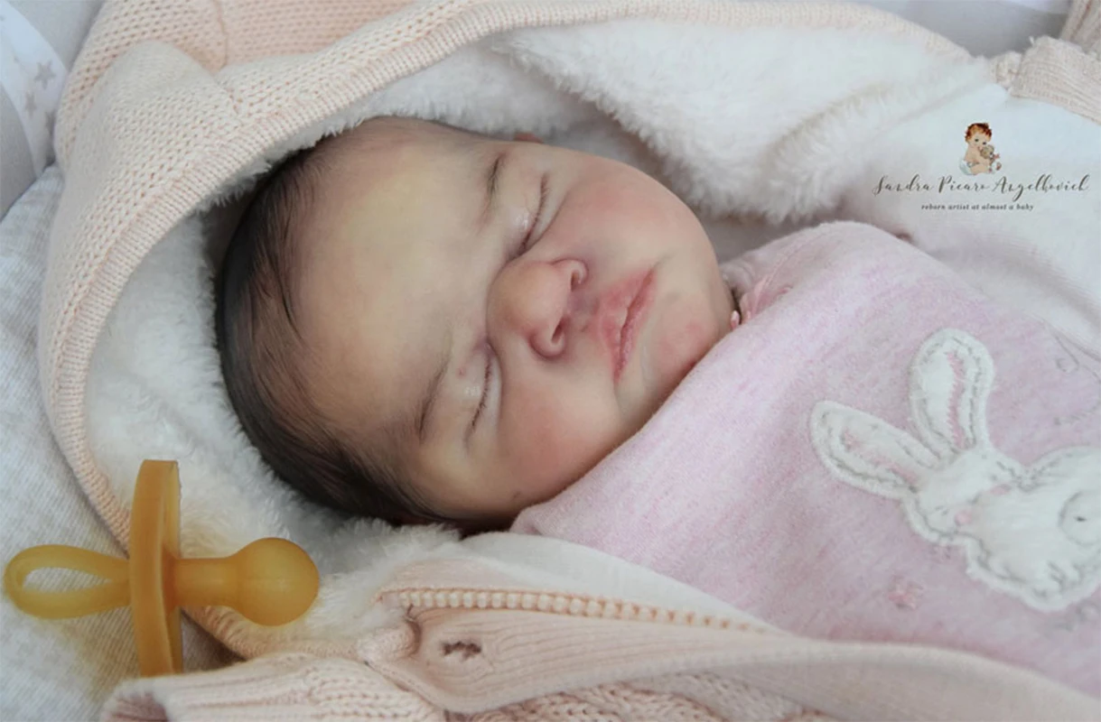 18Inch Reborn Baby Doll Kit Romilly Fresh Skin Unpainted DIY Doll Parts, Muñecas Reborn Bebes Accessories