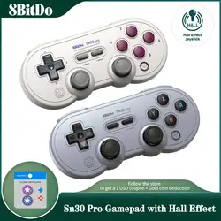 8BitDo SF30 Pro SN30 Pro Wireless Bluetooth Gamepad Controller for Windows Android macOS Nintendo Switch Steam with Joystick