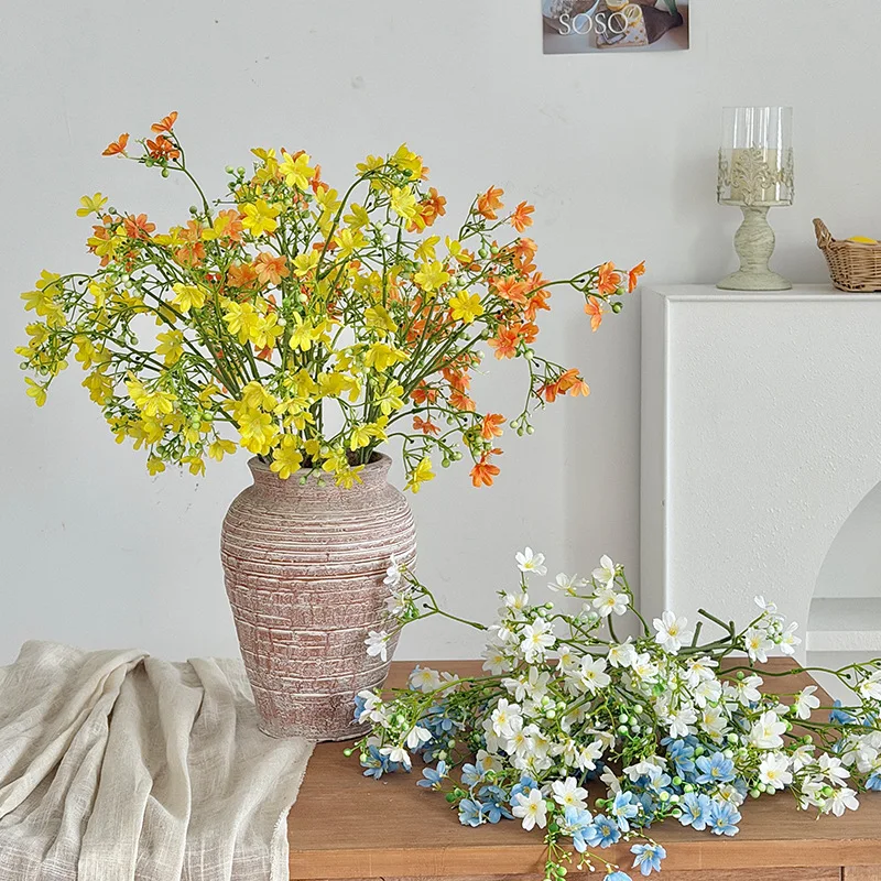 Gypsophile artificielle INS pliable, découpable et lavable, fausses fleurs pour la décoration du salon et du jardin